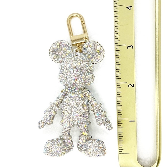 Disney X Baublebar Mickey Mouse Disney Bag Charm Crystal Iridescent New in Box - Picture 8 of 9